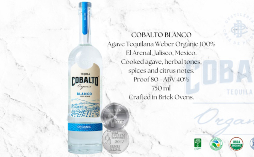 Cobalto Blanco Organic Tequila 40% 0,7L
