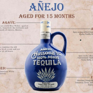 Tequila Hussongs Anejo 40% kék kerámia 0,7L 40%