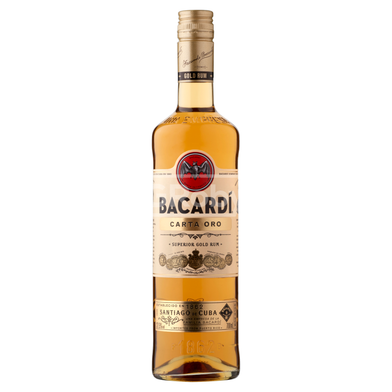 Bacardí Carta Oro /Gold/ rum DRS (0,7L / 37,5%)