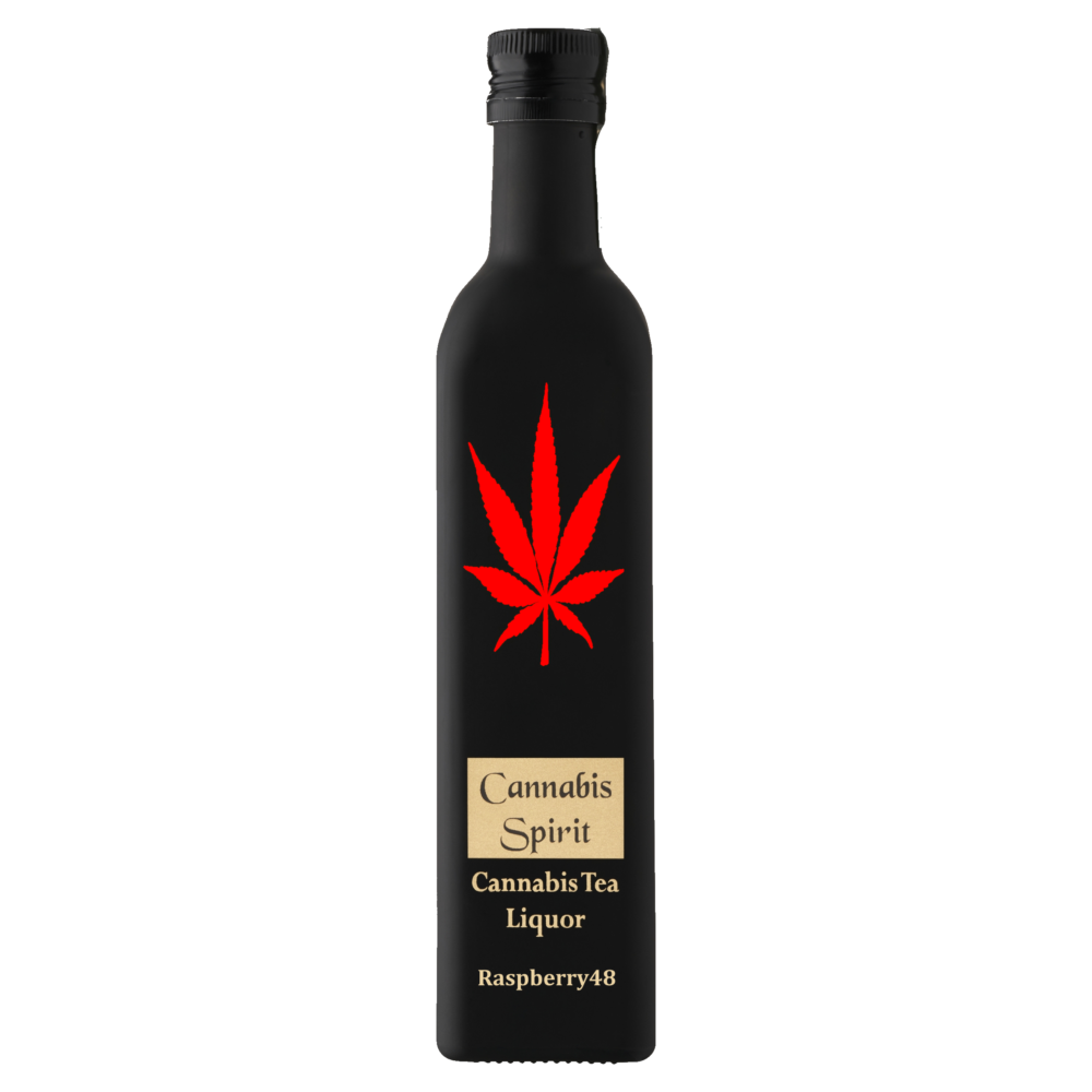 Cannabis Spirit Raspberry - Málnás Tea likőr 0,5l 48%