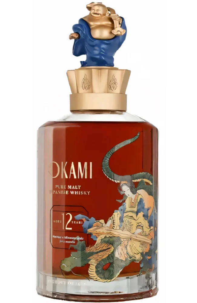 Okami 12y Pure Malt Japanese Misunara Cask 0,7l 40% Buddha