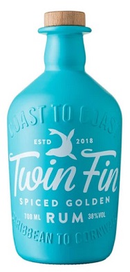 Twin Fin Spiced Gold rum 38%
