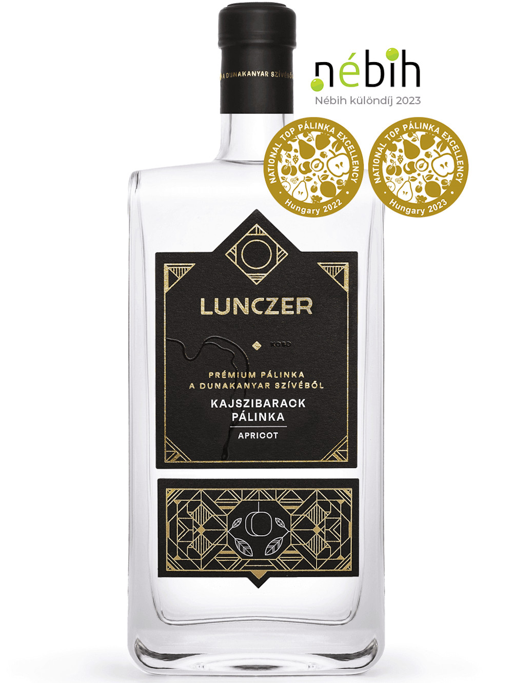 Lunczer Kajszibarack pálinka 46% 0,5L Prémium pálinka